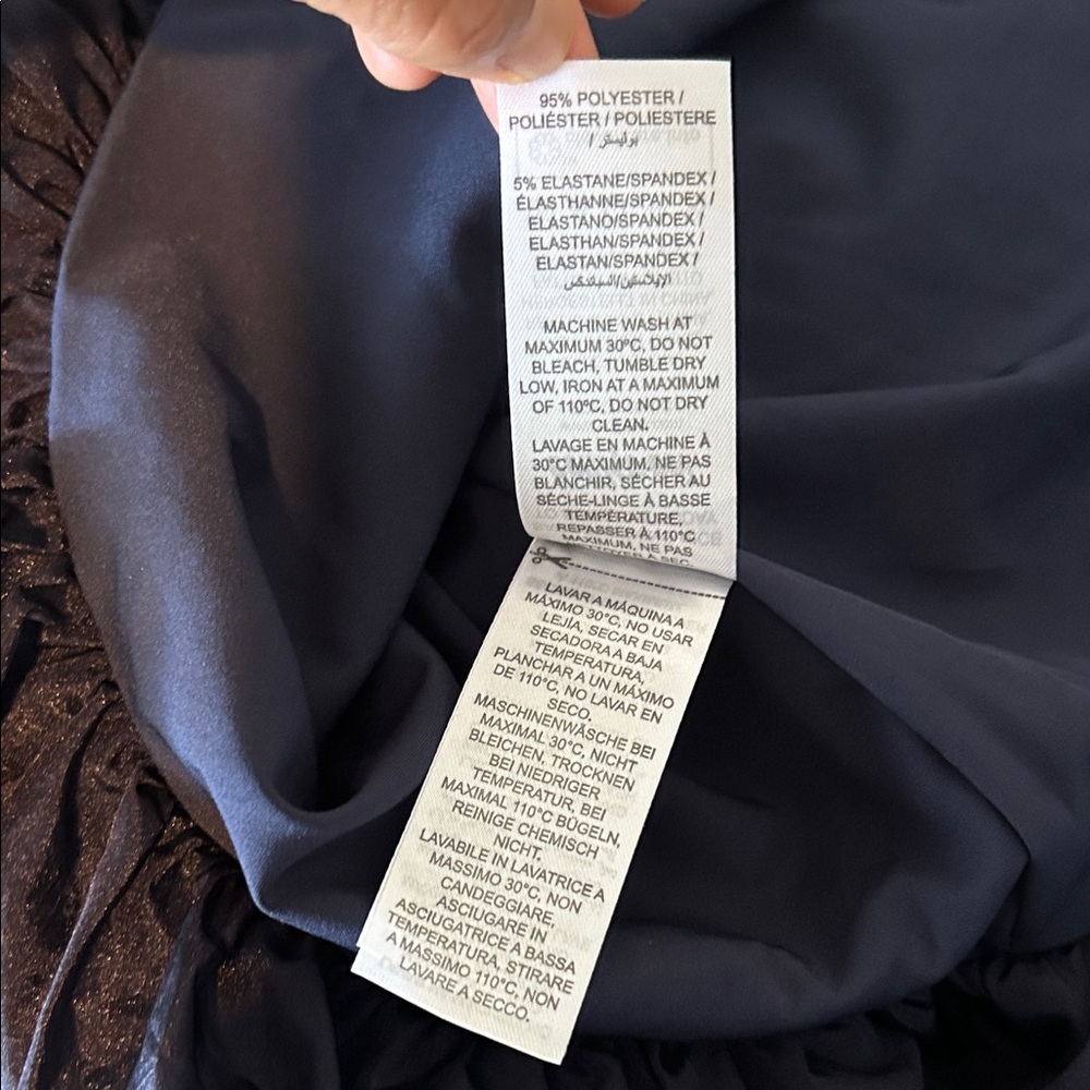 Edikted Elegant Black Bubble Hem Dress Formal Prom Party NWT - Picture 14 of 15